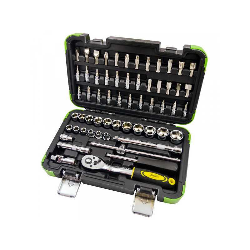 COFFRET OUTILLAGE DOUILLES 3/8" DE 59 PIÈCES 6 PANS CHROME 53219 COFFRET OUTILLAGE DOUILLES 3/8" DE 59 PIÈCES 6 PANS CHROME 53219
