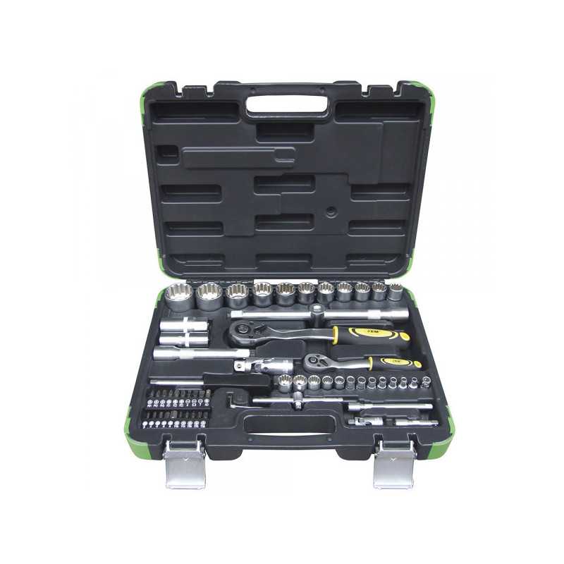 COFFRET D'OUTILS DE 61 PIÈCES DOUILLES SPLINE DE 1/4" ET 1/2" 53108 COFFRET D'OUTILS DE 61 PIÈCES DOUILLES SPLINE DE 1/4" ET 1/2" 53108