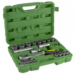 COFFRET D'OUTILS DE 21 PIÈCES DOUILLES DE 1/2" HEX 52723