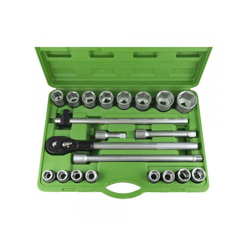COFFRET OUTILLAGE DOUILLES 22 PIÈCES CLIQUET DE 3/4" 6 PANS 53397 COFFRET OUTILLAGE DOUILLES 22 PIÈCES CLIQUET DE 3/4" 6 PANS 53397