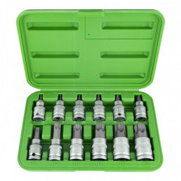 COFFRET SET DE 12 PIECES 1/2" POINTES TORX 51261