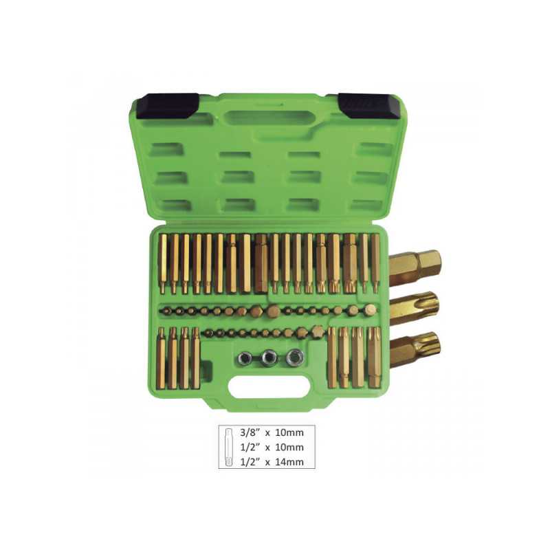 COFFRET D’EMBOUTS DE VISSAGE 55 PIÈCES HEAVY DUTY 52753