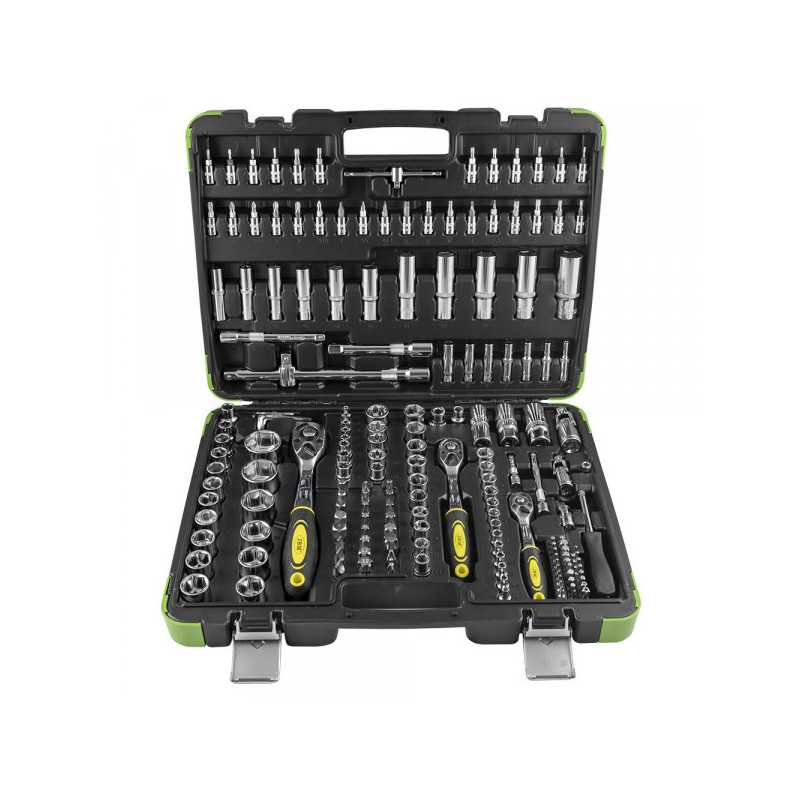 COFFRET OUTILLAGE DOUILLES 179 PIÈCES 6 PANS - CHROME 53571 COFFRET OUTILLAGE DOUILLES 179 PIÈCES 6 PANS - CHROME 53571