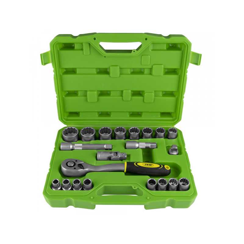 COFFRET OUTILLAGE DE 21 PIECES DOUILLES DE 1/2" 53554 COFFRET OUTILLAGE DE 21 PIECES DOUILLES DE 1/2" 53554