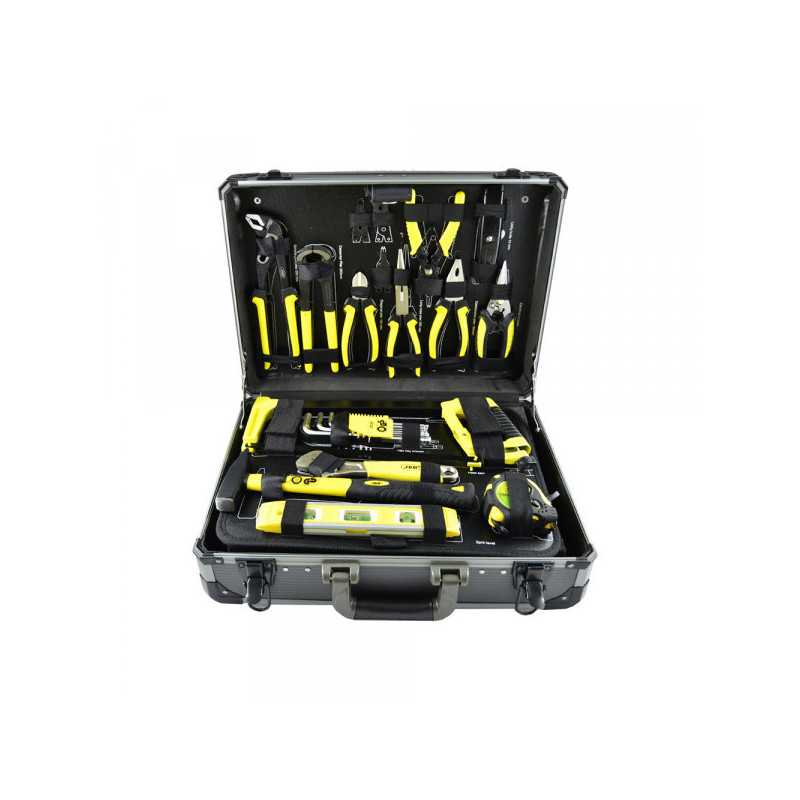 Malette Coffret d'outils douilles en aluminium 198 pièces 1/2" et 1/4" 53160