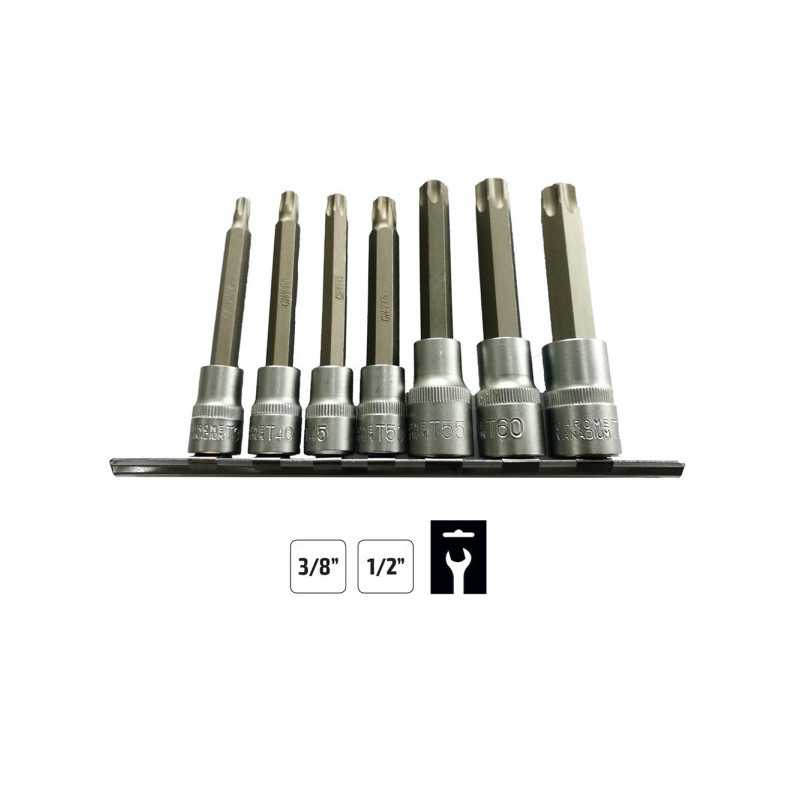 OUTILLAGE RAIL A DOUILLES TORX 3/8" - 1/2" 53084