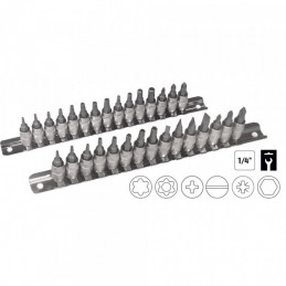 OUTILLAGE RAIL A 30 DOUILLES TOURNEVIS 1/4" 52908