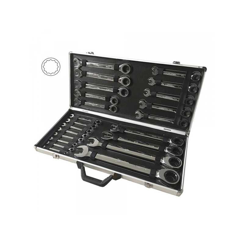 COFFET OUTILLAGE MALETTE SET DU 22 CLÉS COMBINÉES AVEC CLIQUET 53020 COFFET OUTILLAGE MALETTE SET DU 22 CLÉS COMBINÉES AVEC CLIQUET 53020