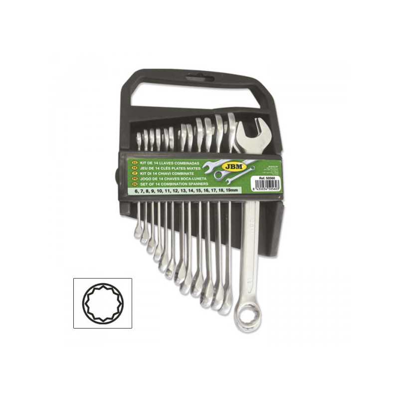 OUTILLAGE JEU DE 14 CLÉS PLATES MIXTES 50560 OUTILLAGE JEU DE 14 CLÉS PLATES MIXTES 50560