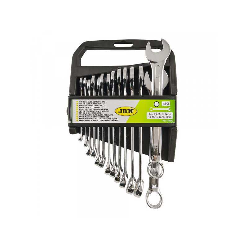 OUTILLAGE JEU DE 14 CLÉS PLATES MIXTES - BRILLANT 52970 OUTILLAGE JEU DE 14 CLÉS PLATES MIXTES - BRILLANT 52970