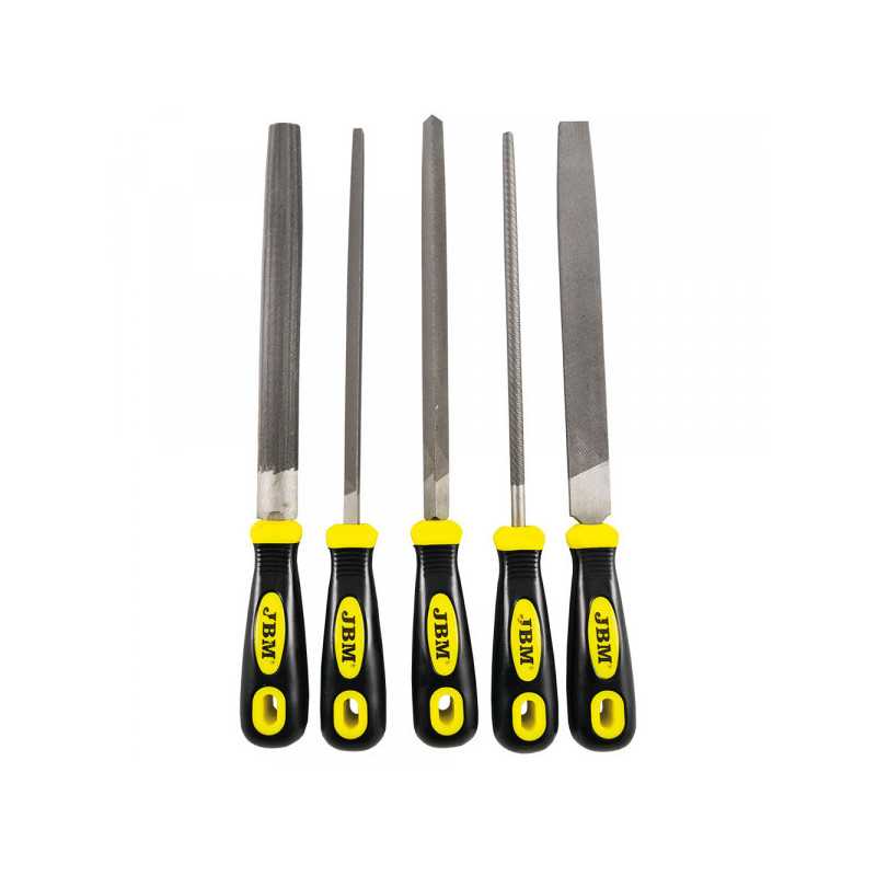 OUTILLAGE JEU DE 5 LIMES EN ACIER 310MM 51853 OUTILLAGE JEU DE 5 LIMES EN ACIER 310MM 51853