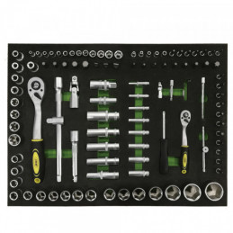 MODULE DE DOUILLES 108 PIÈCES 6 PANS EVA 53116