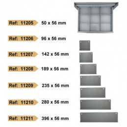 SÉPARATEURS 50x56mm POUR SERVANTE DE 9 TIROIRS REF. 52360 11205