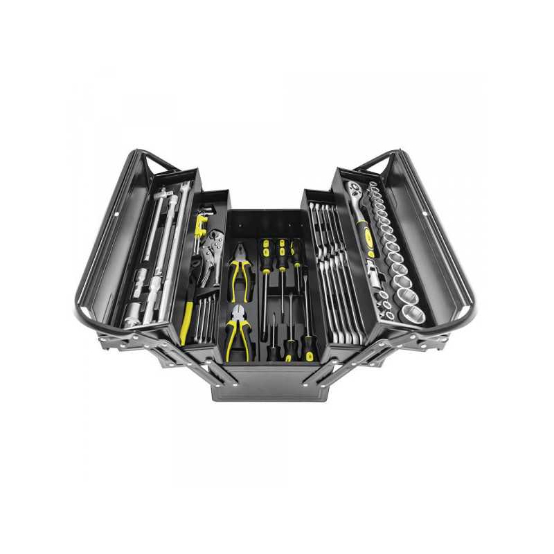 KIT CAISSE A OUTILS DE 64 PIÈCES BOÎTIER EN MÉTAL 53565 KIT CAISSE A OUTILS DE 64 PIÈCES BOÎTIER EN MÉTAL 53565