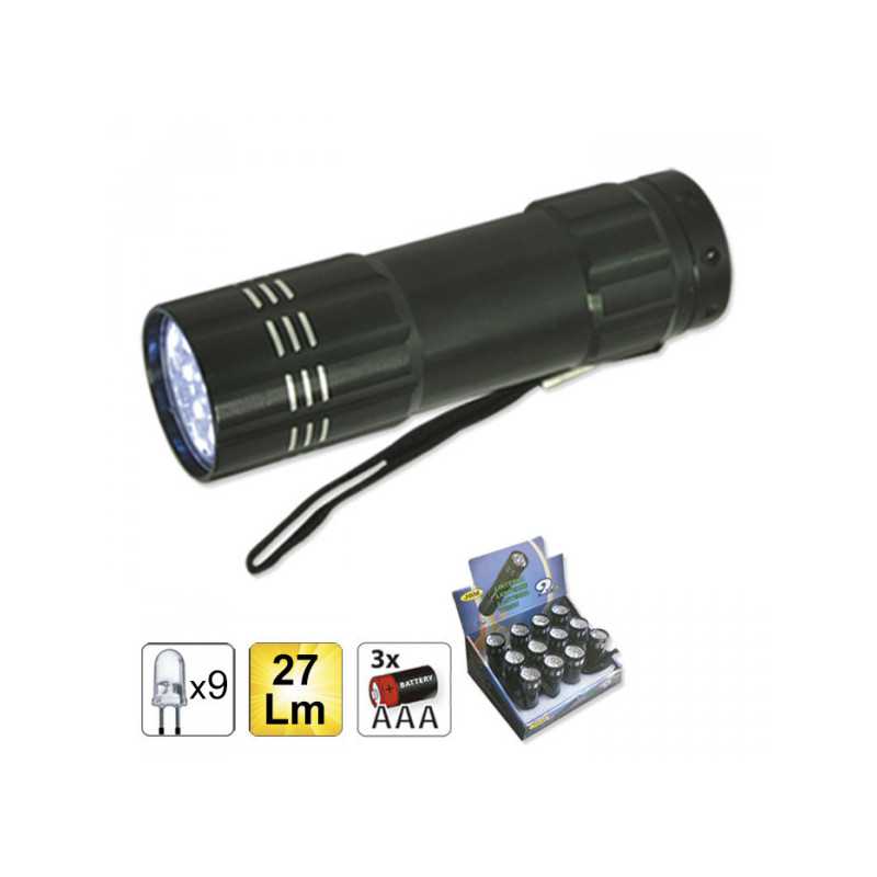 LAMPE TORCHE DE 9 LEDS 51325