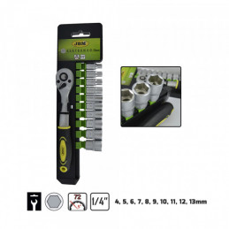 CLIQUET 72 DENTS DE 1/4" AVEC DOUILLES HEX 52950