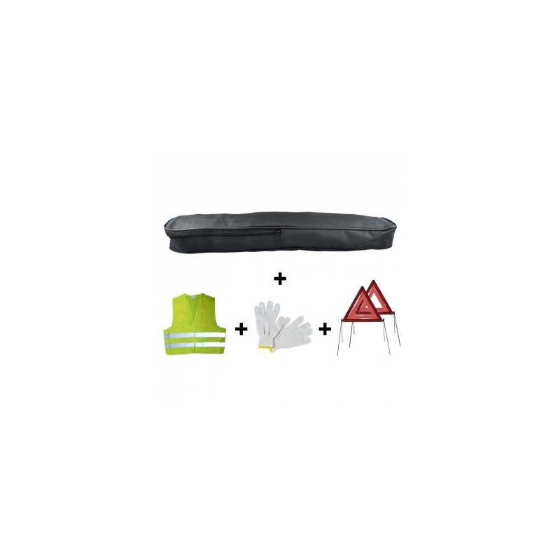 KIT DE SÉCURITÉ 2 TRIANGLES POCHETTE PVC Noir 53186 KIT DE SÉCURITÉ 2 TRIANGLES POCHETTE PVC Noir 53186