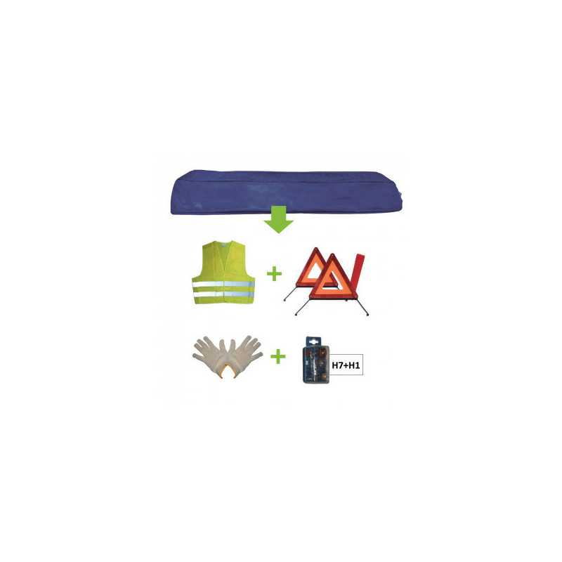KIT DE SÉCURITÉ H7+H1 Bleu 52771 KIT DE SÉCURITÉ H7+H1 Bleu 52771