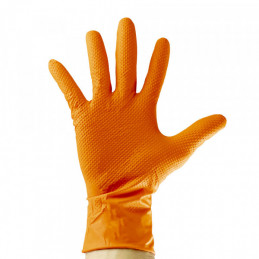 90 GANTS ORANGES EN NITRILE, ÉPAISSEUR DE 7,0 MIL, TAILLE : XL 53553