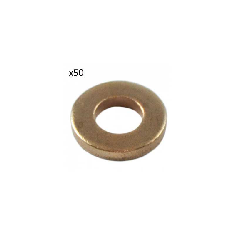 50 RONDELLES DE CUIVRE POUR INJECTEURS (15,5 x 7,5 x 2,0MM) 13828 *50 50 RONDELLES DE CUIVRE POUR INJECTEURS (15,5 x 7,5 x 2,0MM) 13828 *50