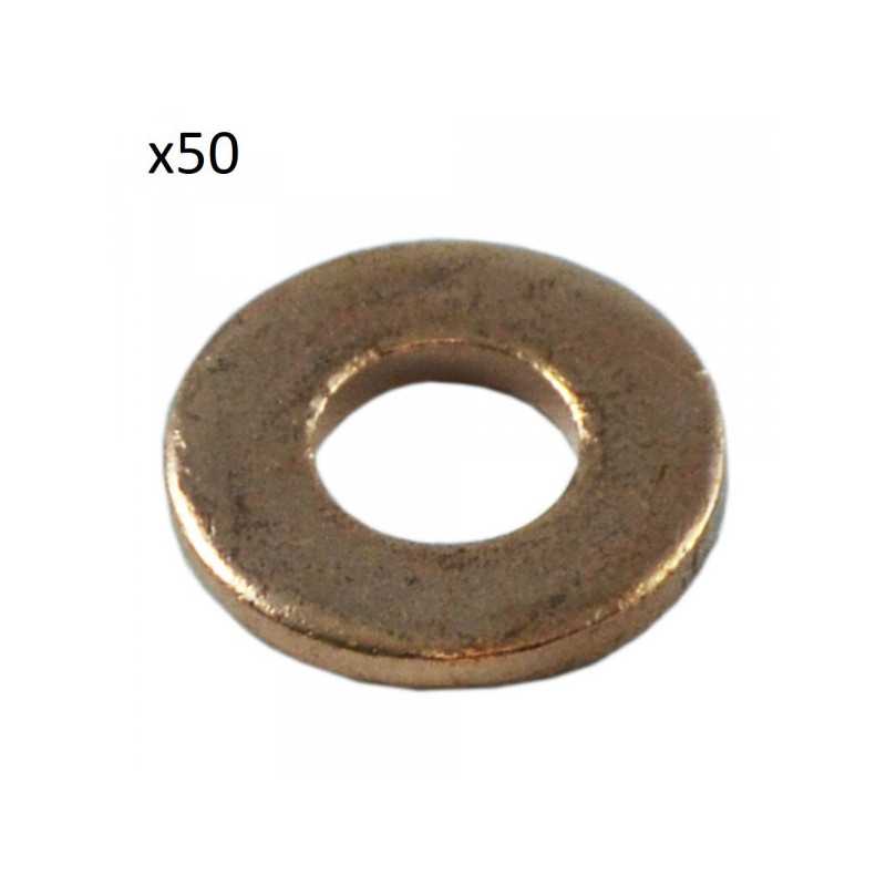 50 RONDELLES DE CUIVRE POUR INJECTEURS (16,0 x 7,5 x 1,5MM) 13829 *50 50 RONDELLES DE CUIVRE POUR INJECTEURS (16,0 x 7,5 x 1,5MM) 13829 *50