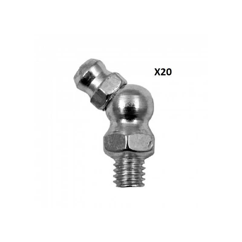 20 GRAISSEUR ANGLE 45º DE 6mm 10871 *20 20 GRAISSEUR ANGLE 45º DE 6mm 10871 *20