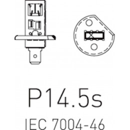 Pack 2 Lampes halogènes 12V H1 X-treme Vision Pro150 Boîte plastique 3400k 12258XVPS2