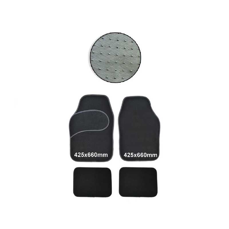 JEU DE 4 TAPIS EN MOQUETTE + TALONETTE PLASTIQUE 52534 JEU DE 4 TAPIS EN MOQUETTE + TALONETTE PLASTIQUE 52534