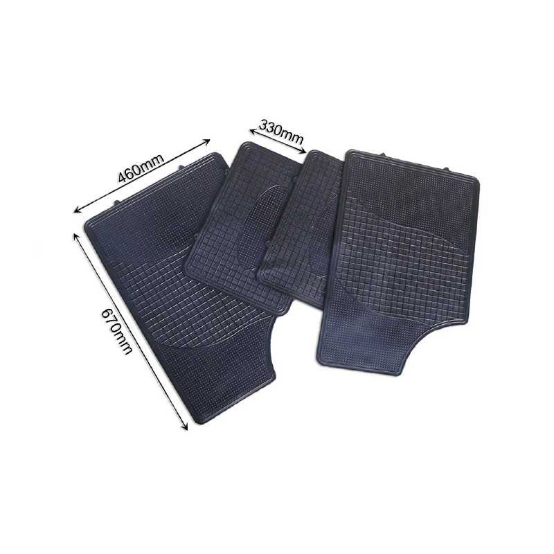 JEU DE 4 TAPIS EN CAOUTCHOUC - REVERSIBLE 50585 JEU DE 4 TAPIS EN CAOUTCHOUC - REVERSIBLE 50585