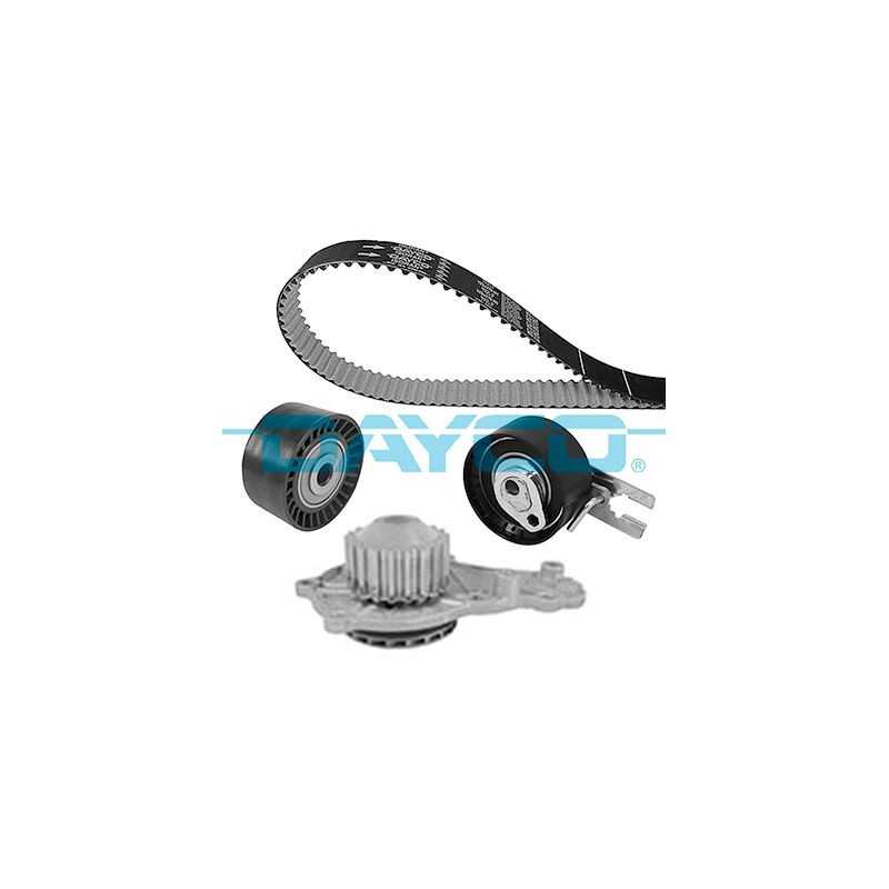 Pompe à eau + kit de courroie de distribution DAYCO pour Citroën C3 Ford Fiesta Mk6 Peugeot 2008 206 207 208 KTBWP8570 Pompe à eau + kit de courroie de distribution DAYCO pour Citroën C3 Ford Fiesta Mk6 Peugeot 2008 206 207 208 KTBWP8570
