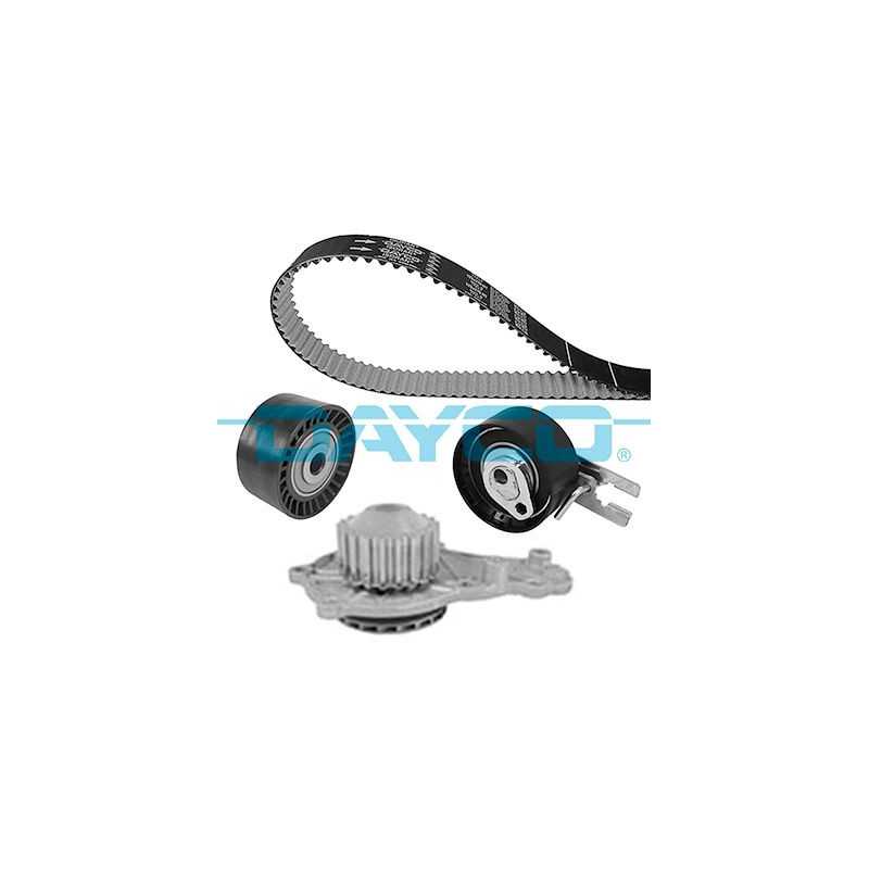 Pompe à eau + kit de courroie de distribution DAYCO pour Citroën C3 Ford Fiesta Mk6 Peugeot 2008 206 207 208 KTBWP8570