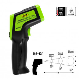 TERMOMETRE LASER (-32º ~ 380ºC) 53823