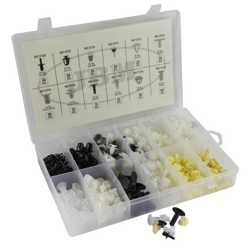 COFFRET DE CLIPS EN PLASTIQUE POUR PEUGEOT / CITROEN 345 PCS 52899 COFFRET DE CLIPS EN PLASTIQUE POUR PEUGEOT / CITROEN 345 PCS 52899