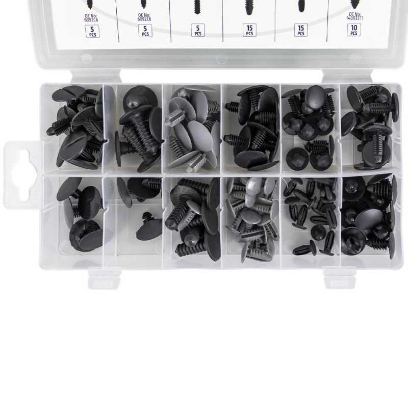 KIT DE 110 CLIPS POUR HABILLAGE INTERIEUR PEUGEOT/CITROËN 53715