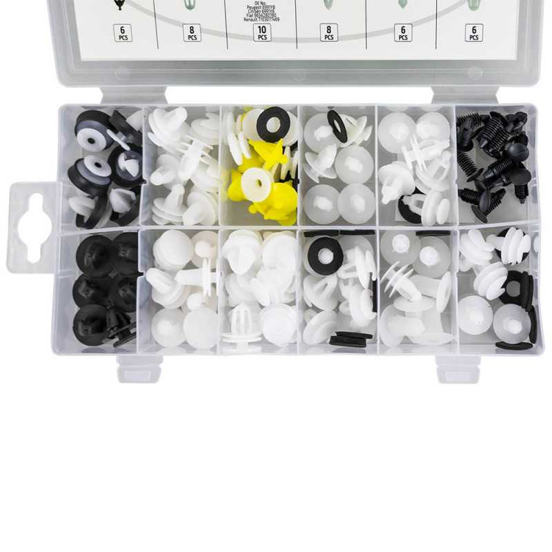 KIT DE 93 CLIPS POUR PANNEAUX DE PORTE PEUGEOT/CITROËN 53713 KIT DE 93 CLIPS POUR PANNEAUX DE PORTE PEUGEOT/CITROËN 53713